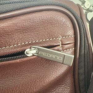 Pedano all genuine leather Italian made Brown Leather Men's computer Bag in EUC